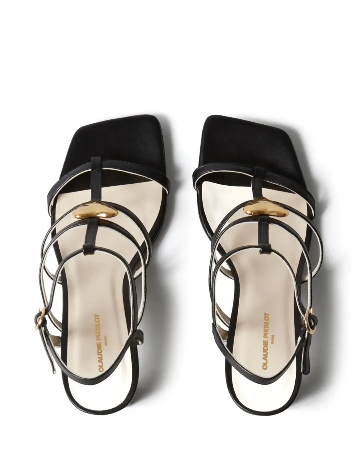 Claudie Pierlot ハートヒール レザーサンダル - 画像4