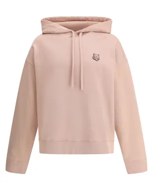 Maison Kitsuné ロゴパッチ付きフーディー ピンク - サムネイル1
