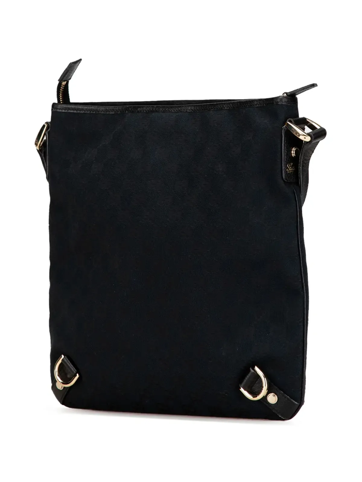Gucci ビンテージ 2000-2015年 GGキャンバス アビーDリング クロスボディバッグ - ブラック - 画像2