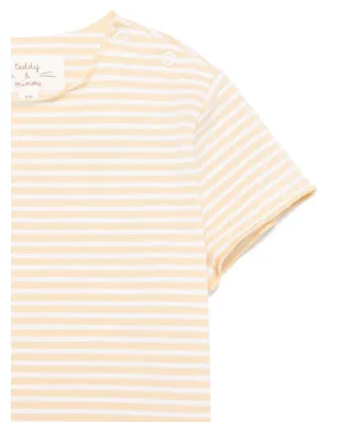 TEDDY & MINOU ストライプ柄Tシャツとショーツセット - イエロー - サムネイル3