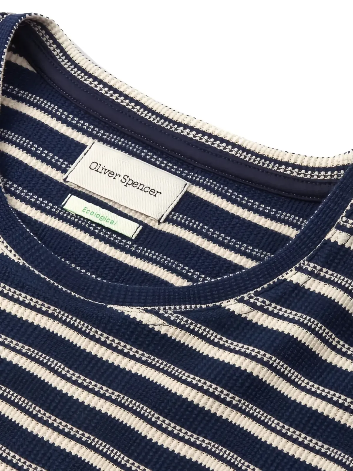 Oliver Spencer ストライプ柄の半袖Tシャツ - 画像2