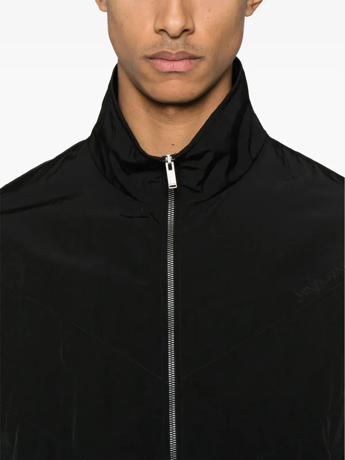 Saint Laurent シワ加工 ブルゾンジャケット - 画像5