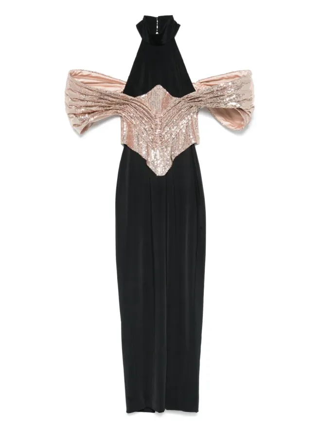 MITILIANE COUTURE MITILIANE COUTURE 取り外し可能なコルセット付きマキシドレスの商品画像