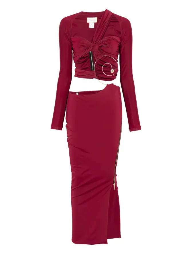 MITILIANE COUTURE MITILIANE COUTURE カットアウトデザインのマキシドレスの商品画像