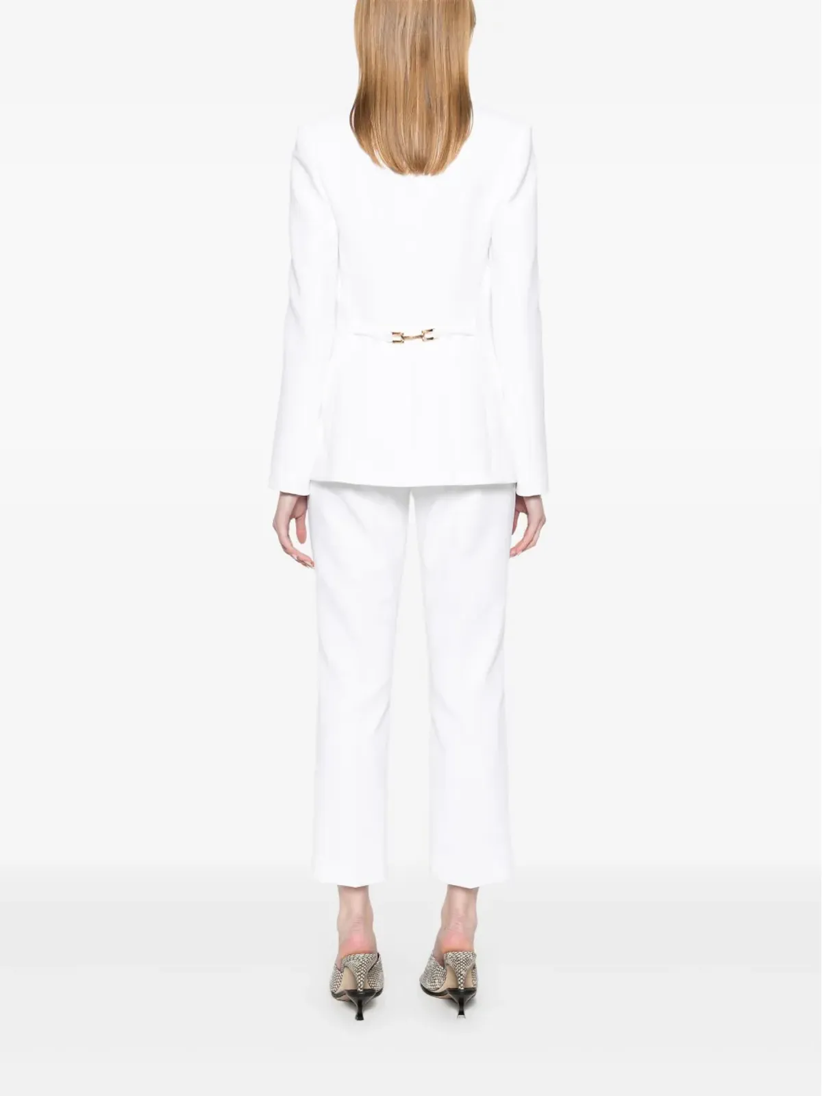 Elisabetta Franchi シングルブレストスーツ - White - 画像3
