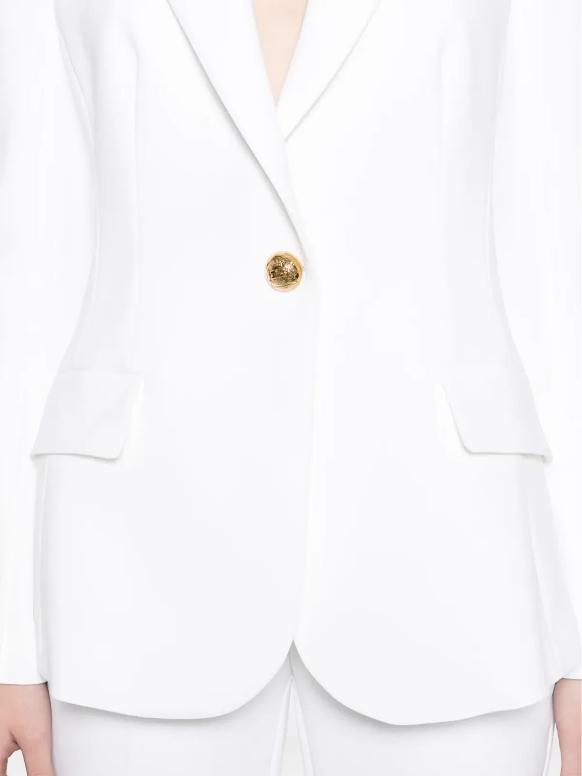 Elisabetta Franchi シングルブレストスーツ - White - 画像4