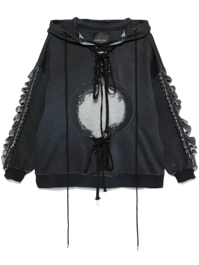 Loulou Loulou カットアウトフード付きパーカーの商品画像