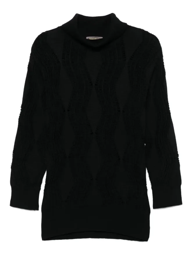 Issey Miyake Pre-Owned Issey Miyake Pre-Owned 1980年代のタートルネック テクスチャードセーターの商品画像