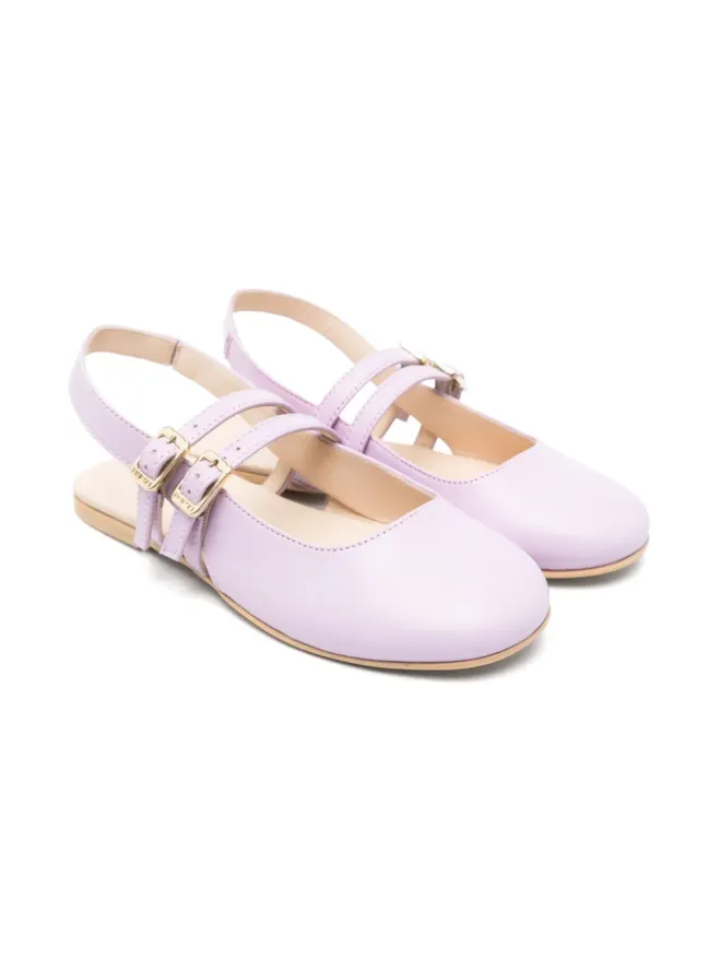 TWINSET Kids TWINSET Kids レザー バレエフラットの商品画像