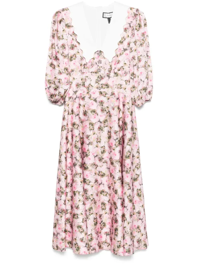 NISSA NISSA 花柄ミディドレスの商品画像