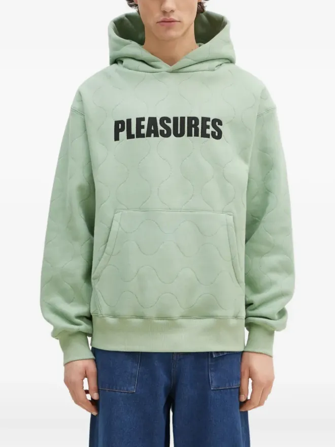 Pleasures Pleasures キルテッド ロゴパッチ フーディーの商品画像