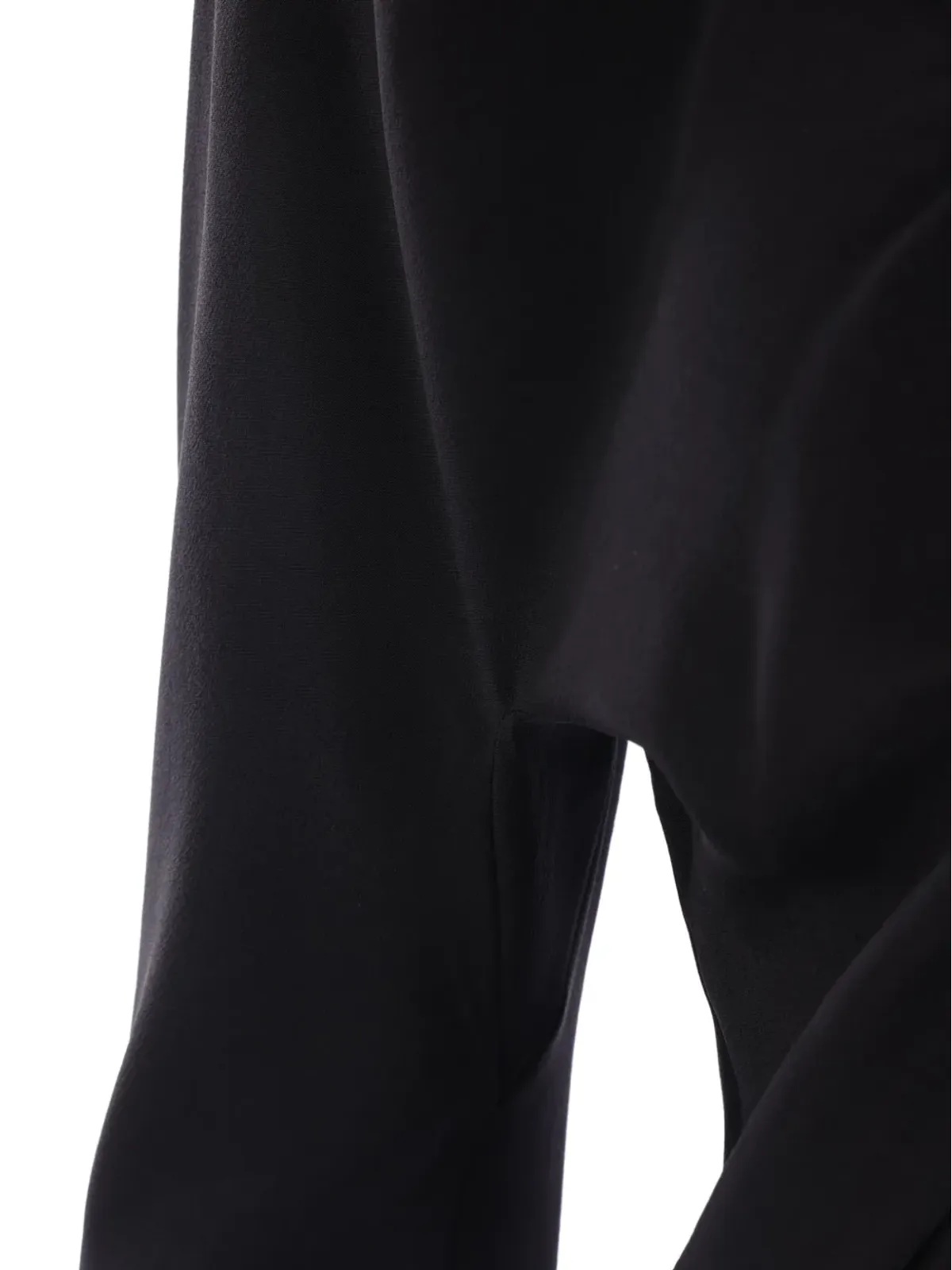 Saint Laurent クレープデシネ ブラウス ブラック - 画像3