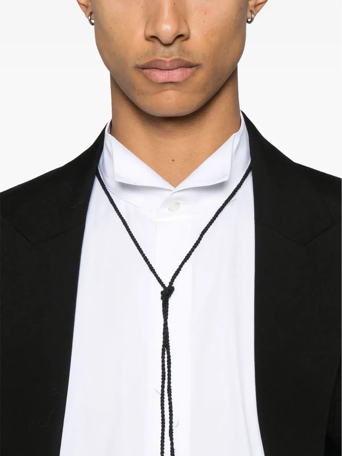 Saint Laurent ウィングチップカラー コットンシャツ - ホワイト - 画像5