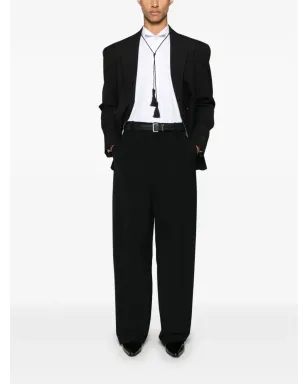 Saint Laurent ウィングチップカラー コットンシャツ - ホワイト - サムネイル2