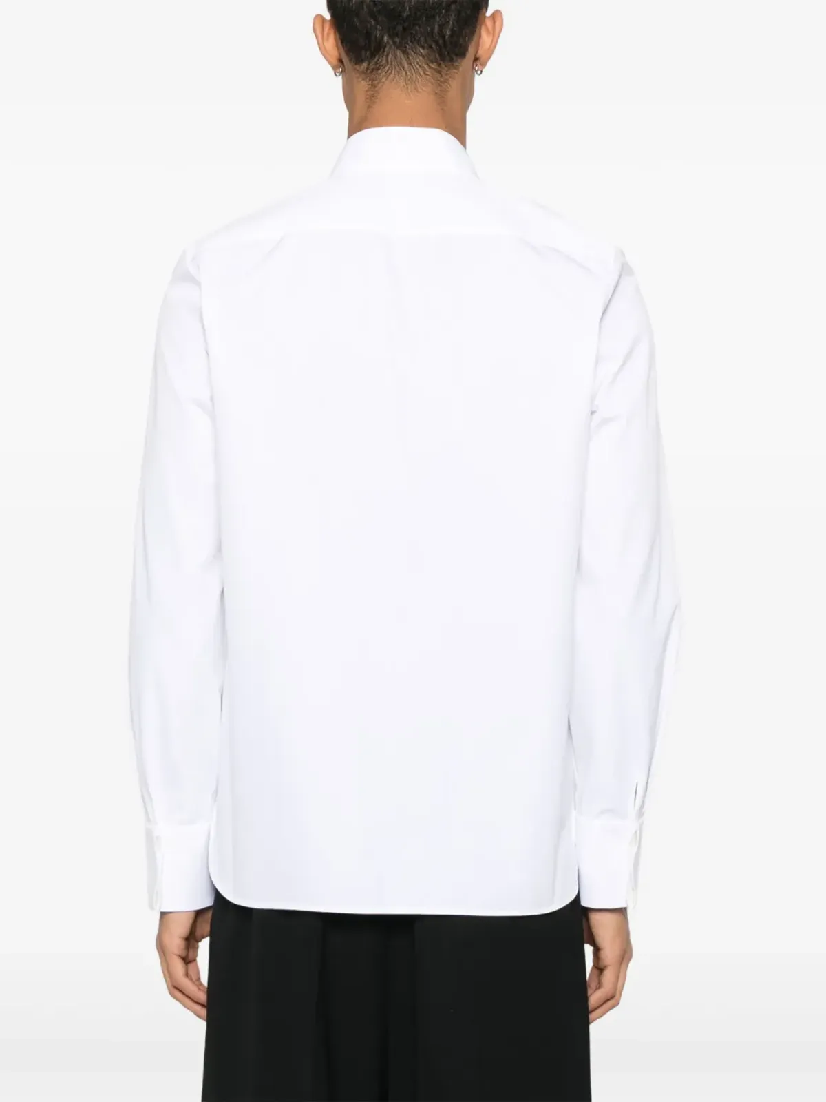 Saint Laurent ウィングチップカラー コットンシャツ - ホワイト - 画像4