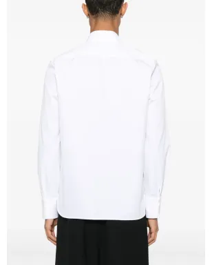 Saint Laurent ウィングチップカラー コットンシャツ - ホワイト - サムネイル4