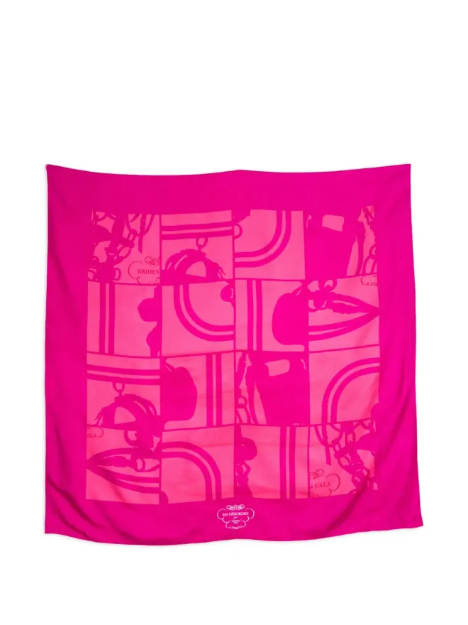 Hermès Pre-Owned Hermès ビンテージ 2003年 x Hugo Grygkar スカーフ ピンクの商品画像