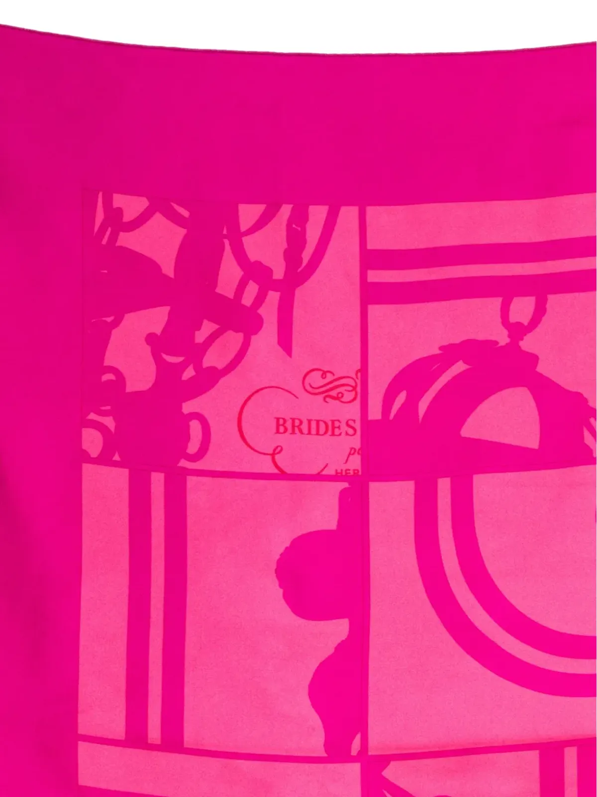 Hermès ビンテージ 2003年 x Hugo Grygkar スカーフ ピンク - 画像2