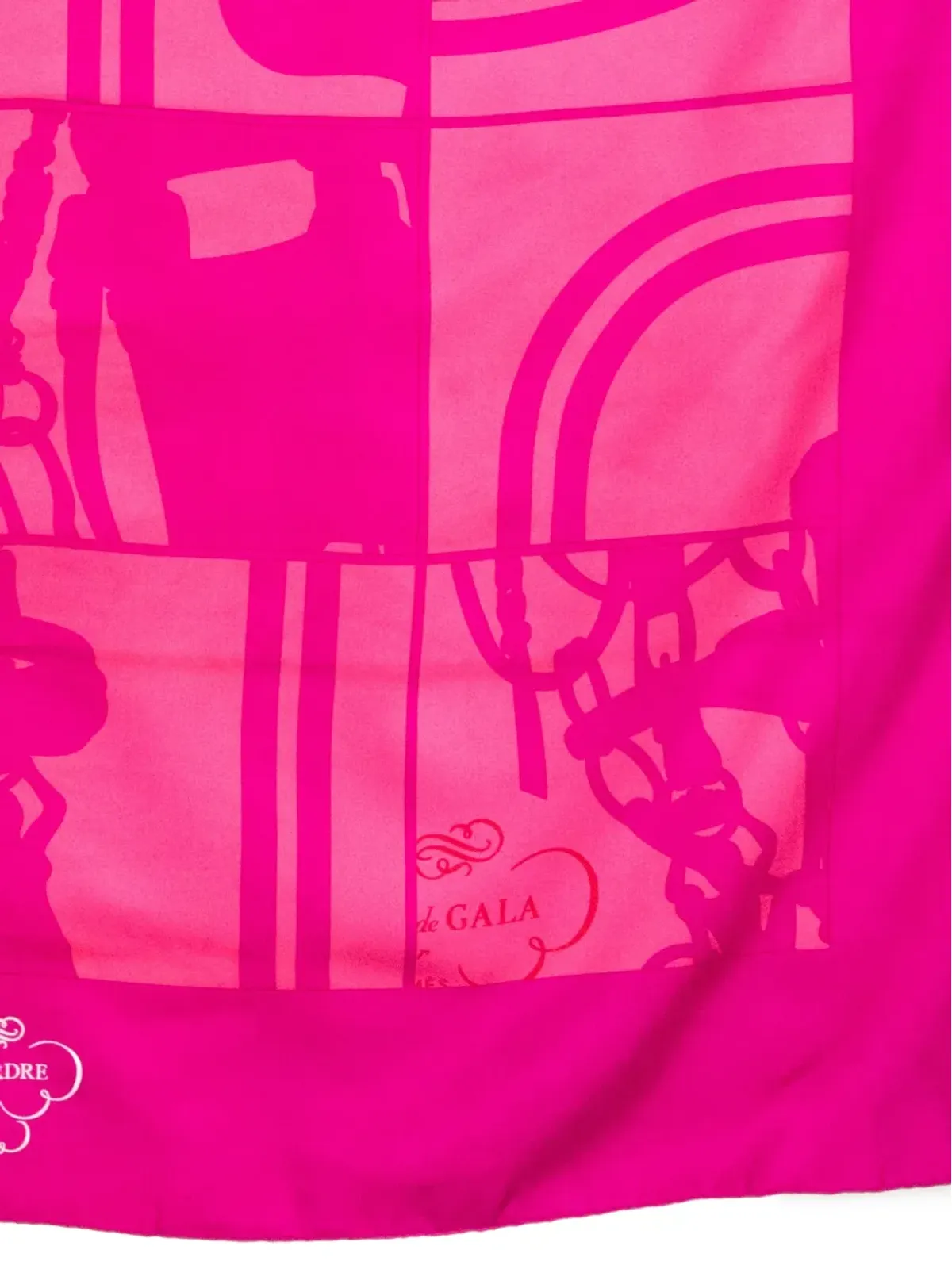 Hermès ビンテージ 2003年 x Hugo Grygkar スカーフ ピンク - 画像4
