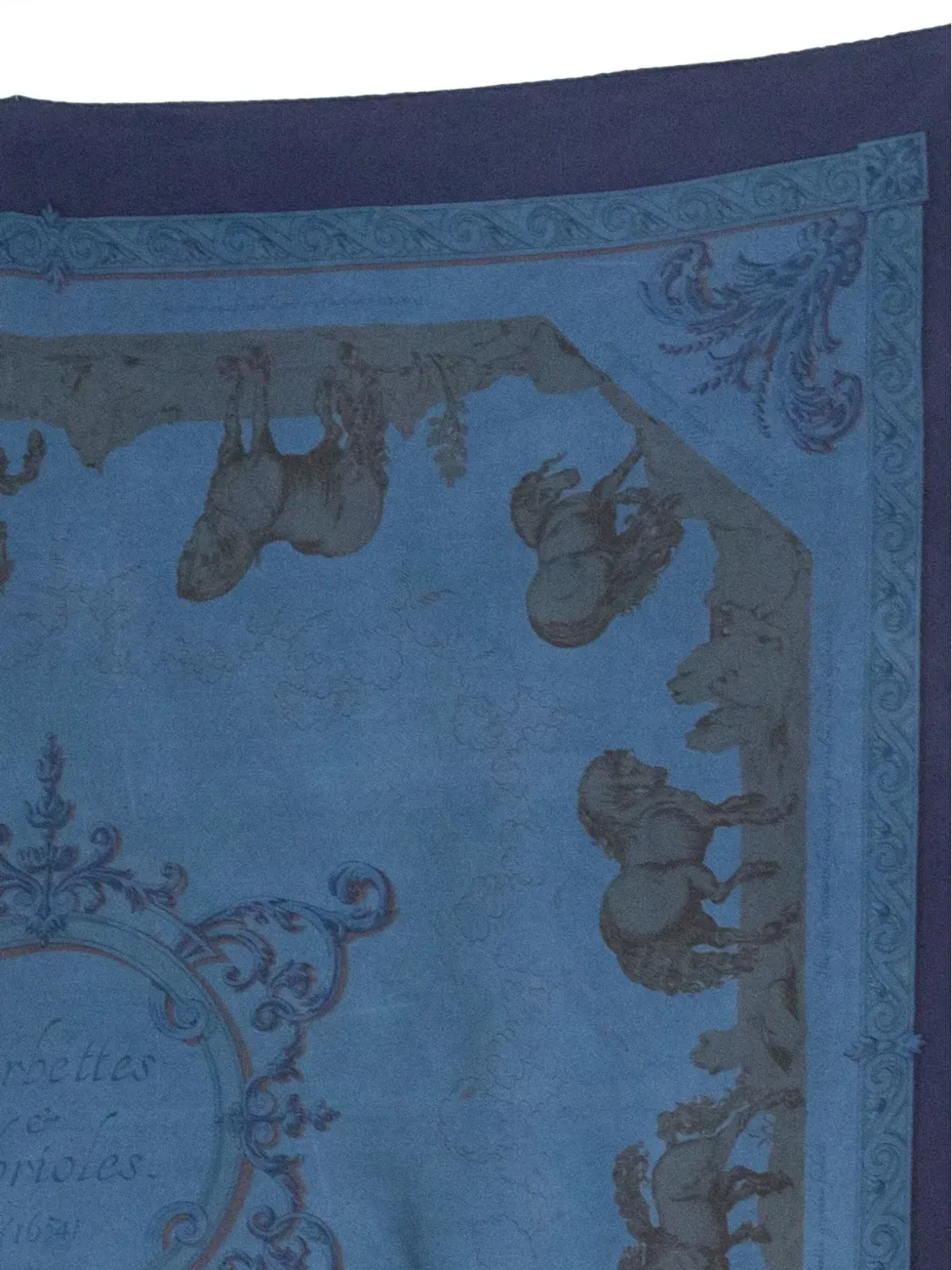 Hermès ビンテージ 2010年 Françoise Faconnet デザイン スカーフ - ブルー - 画像4