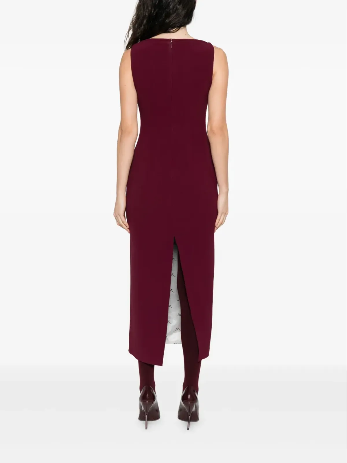 Rowen Rose キーホールネック ノースリーブ ミニドレス - 画像4