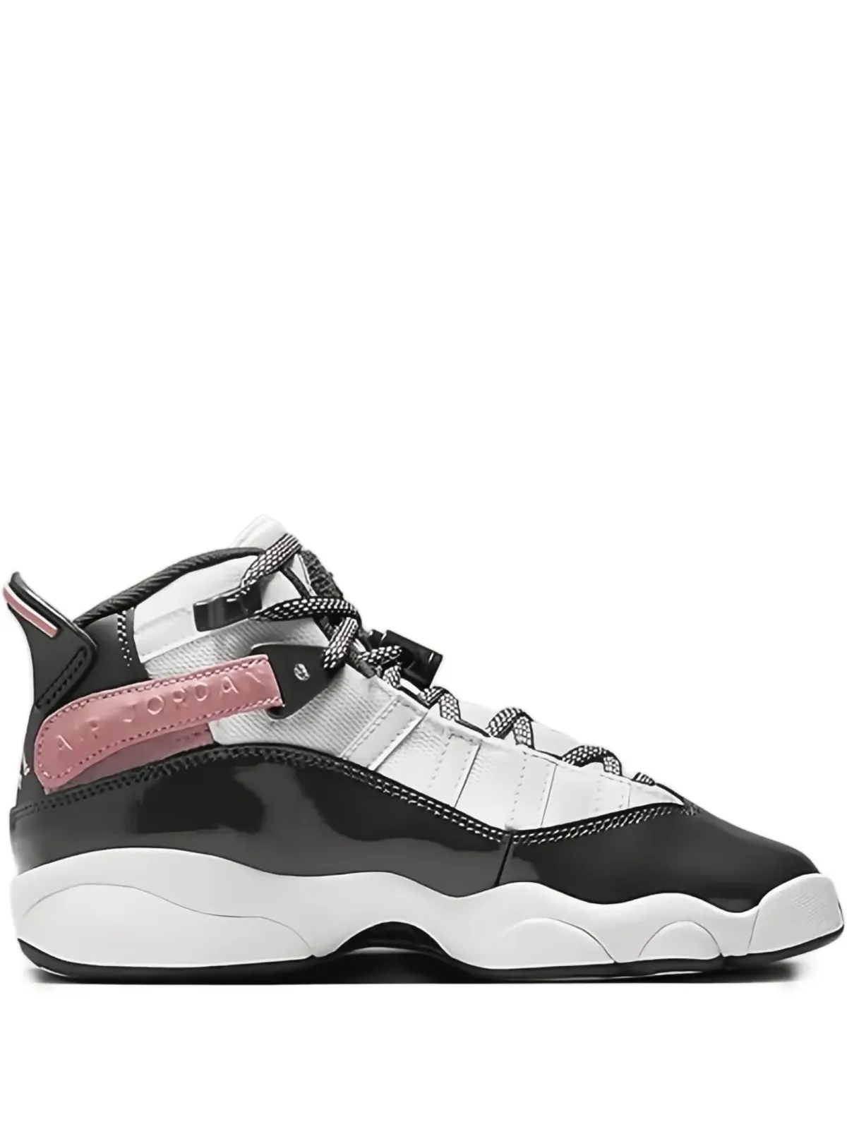 Jordan 6 Rings GS ホワイト/レッドスターダスト/ヴェイパーグリーン/アンスラライト スニーカー - 画像1