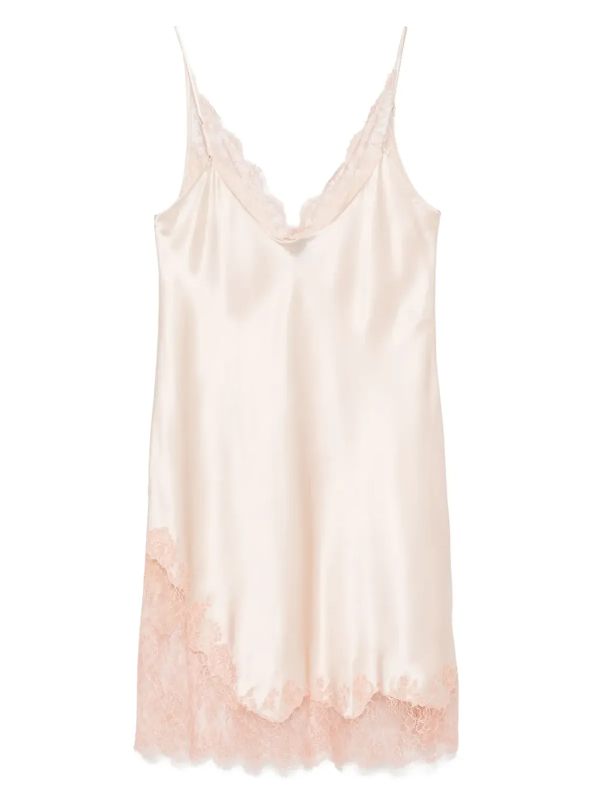 Carine Gilson Caudry-lace silk nightdress - Pink - 画像2