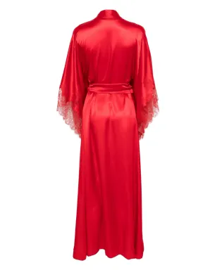 Carine Gilson Calais Caudry レース付きシルクのドレッシングガウン - サムネイル2