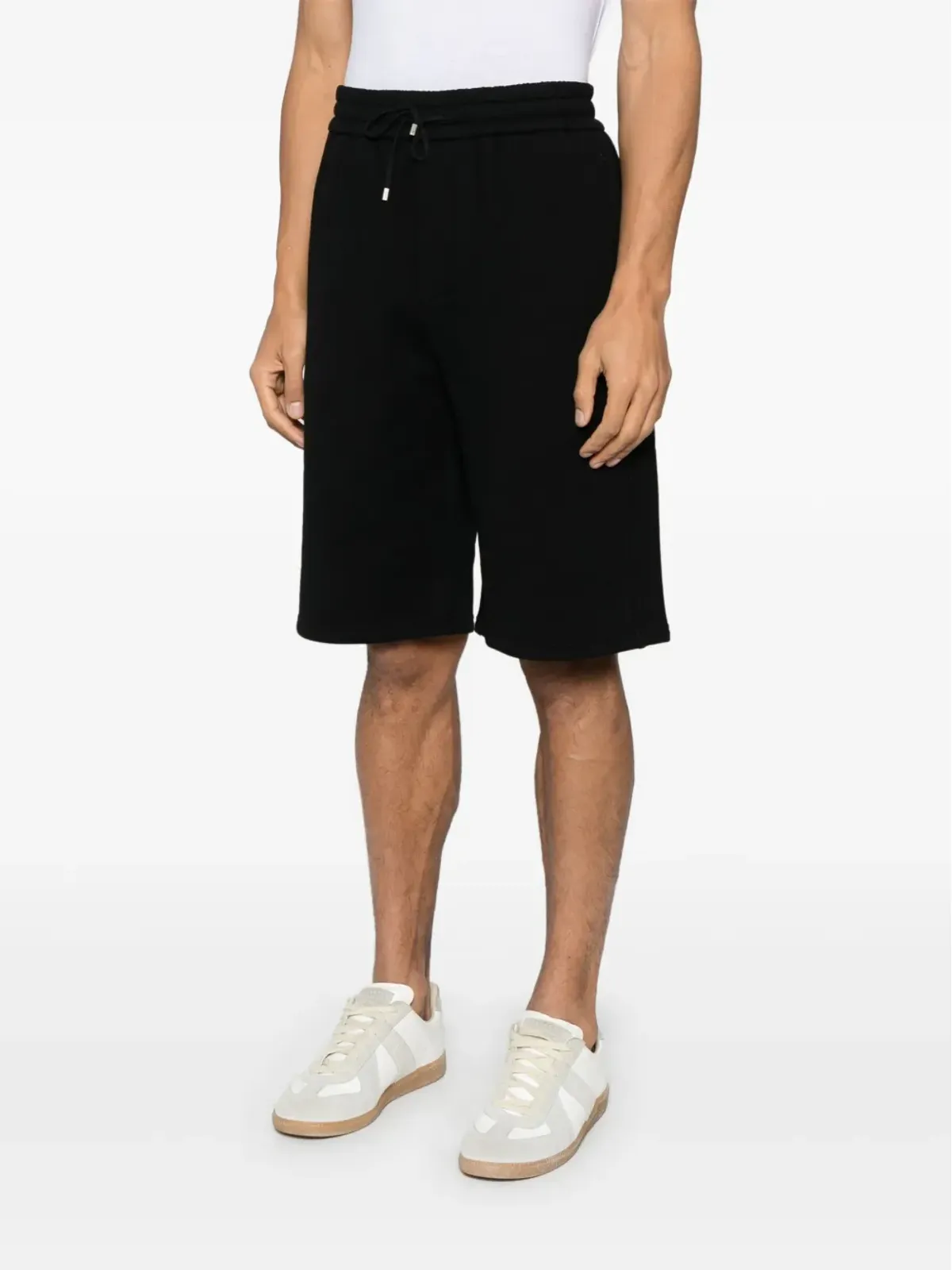 Saint Laurent コットン トラックショーツ - ブラック - 画像3