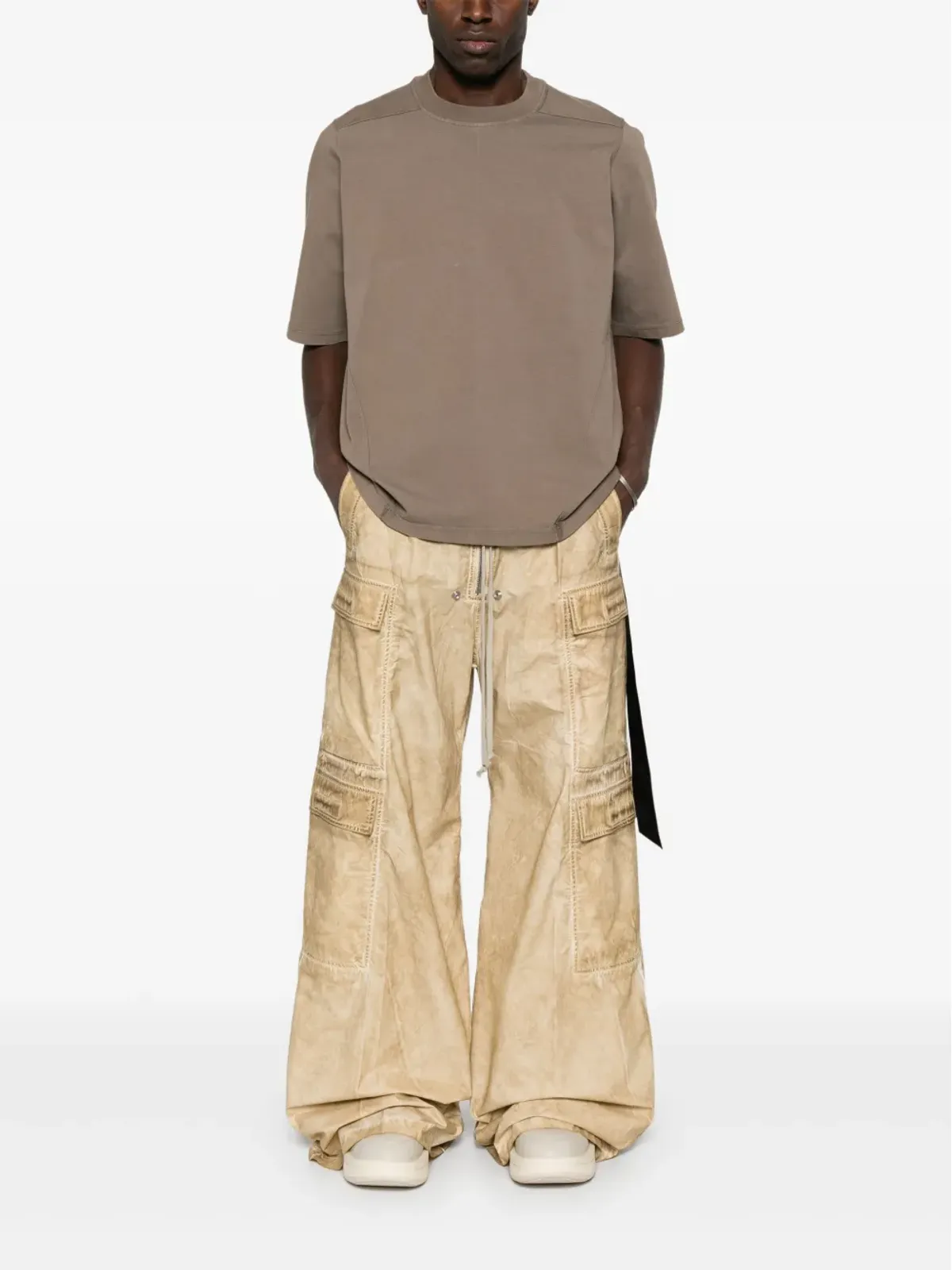 Rick Owens DRKSHDW Walrus Tシャツ - ブラウン - 画像2