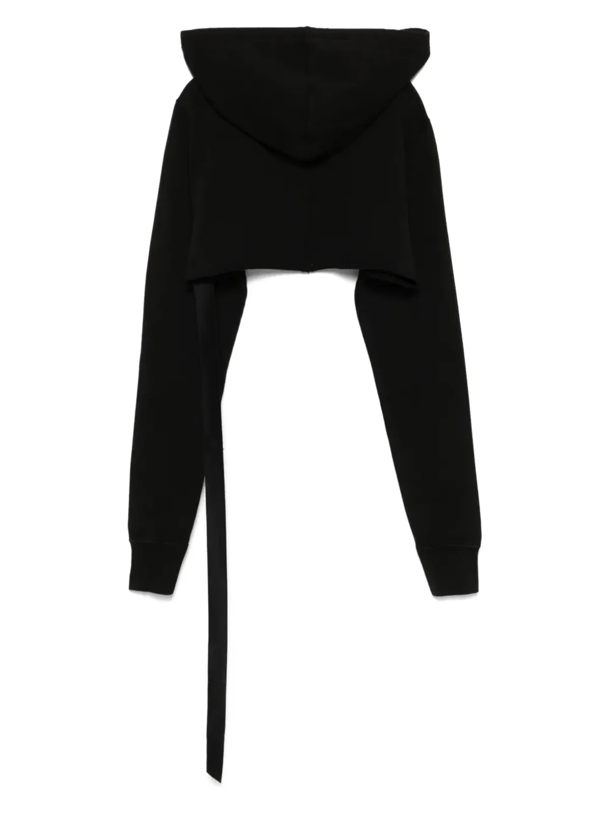 Rick Owens DRKSHDW クロップドフーディ ブラック - 画像2
