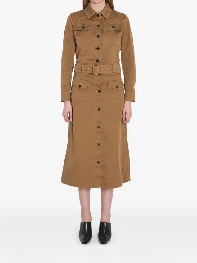 Saint Laurent Saint Laurent クロップドツイルジャケット ブラウンの商品画像