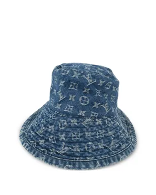 Louis Vuitton ビンテージ 1990-2000年代モノグラムデニム バケットハット - ブルー - サムネイル2