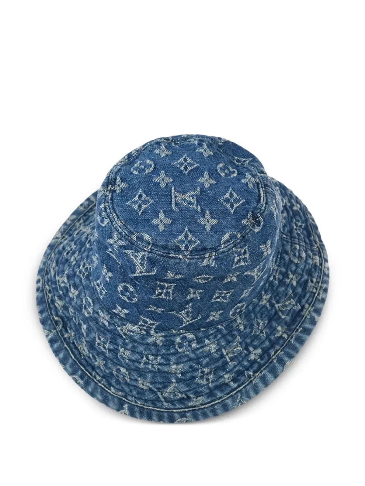 Louis Vuitton ビンテージ 1990-2000年代モノグラムデニム バケットハット - ブルー - 画像3