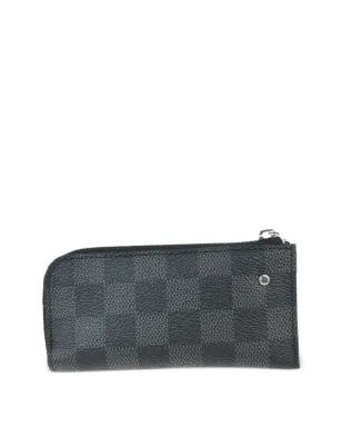 Louis Vuitton ビンテージ ポシェット・クレ ウォレット ブラック - サムネイル2