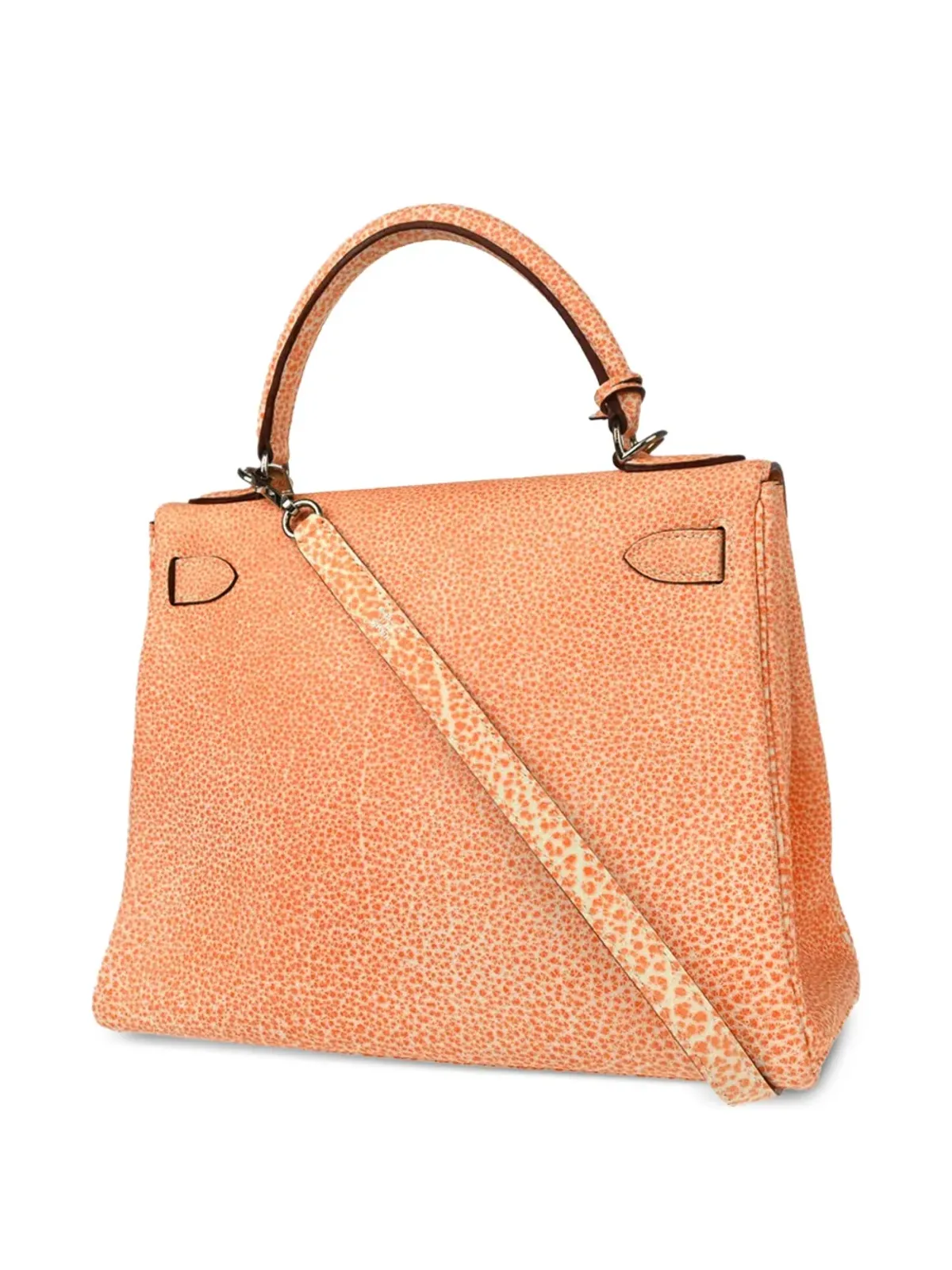 Hermès ビンテージ 2002 Kelly 28 Retourne ツーウェイ ハンドバッグ - オレンジ - 画像2