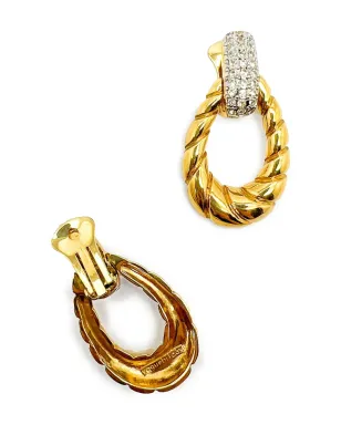 Jennifer Gibson Jewellery 1990年代ビンテージ ドアノッカーピアス クリップオン - ゴールド - サムネイル2