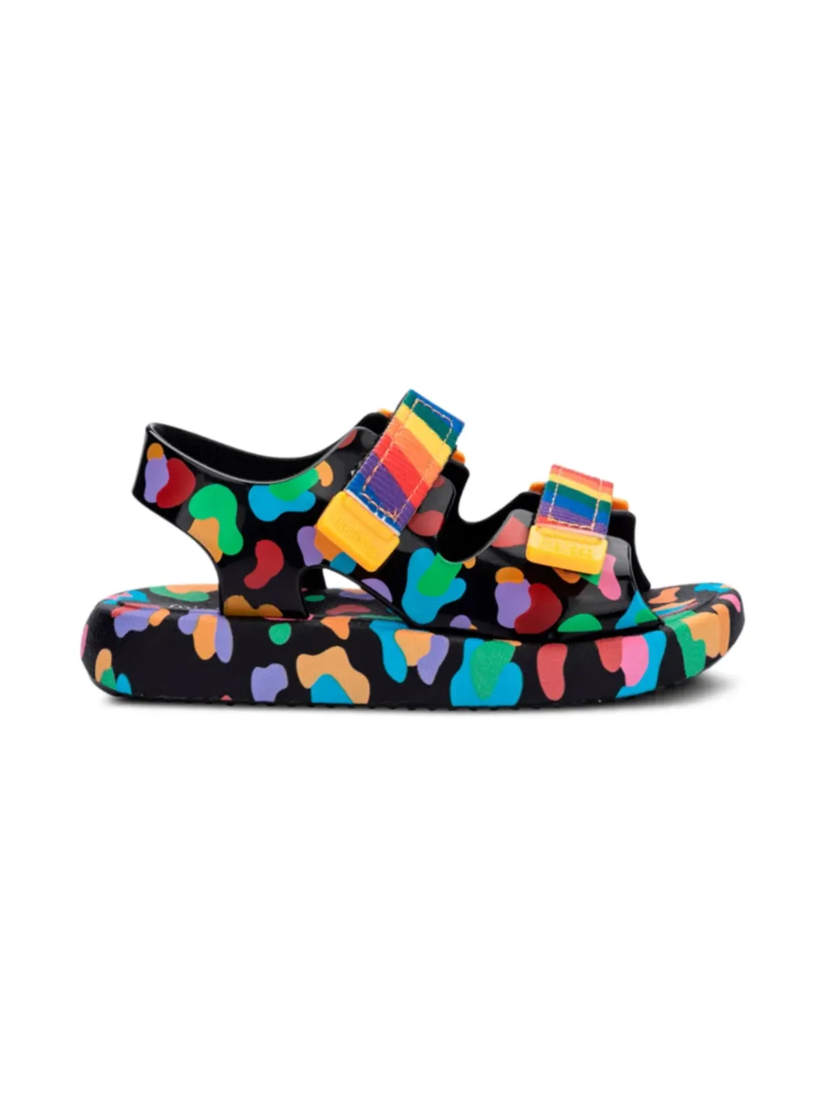 Mini Melissa ミックス ベビーサンダル ブラック - 画像2