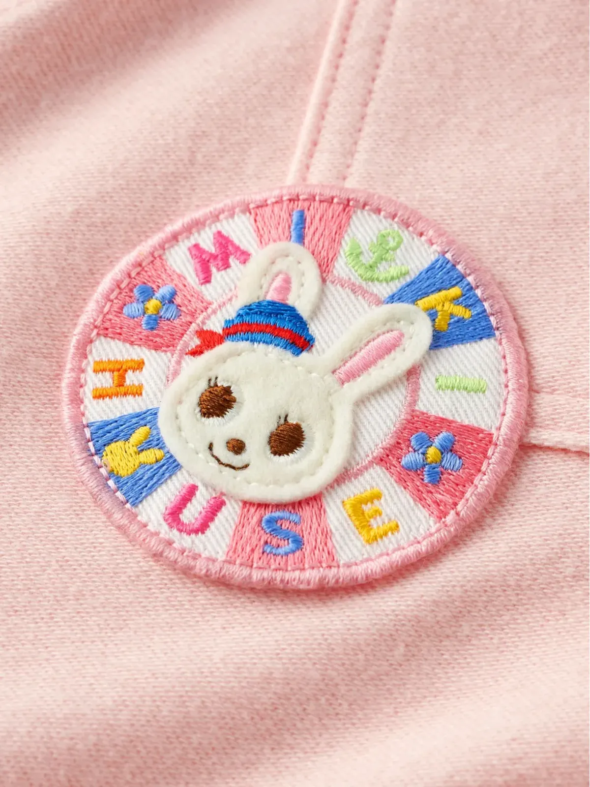 Miki House ラビットパッチショーツ - ピンク - 画像3