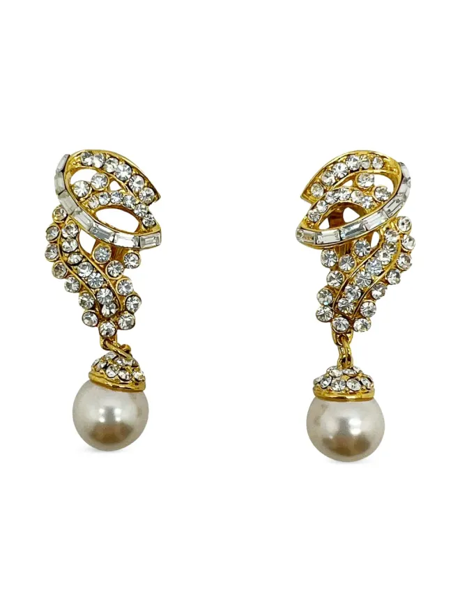 Jennifer Gibson Jewellery Jennifer Gibson Jewellery ダイアナ クリップオン イヤリング ビンテージ ゴールドの商品画像