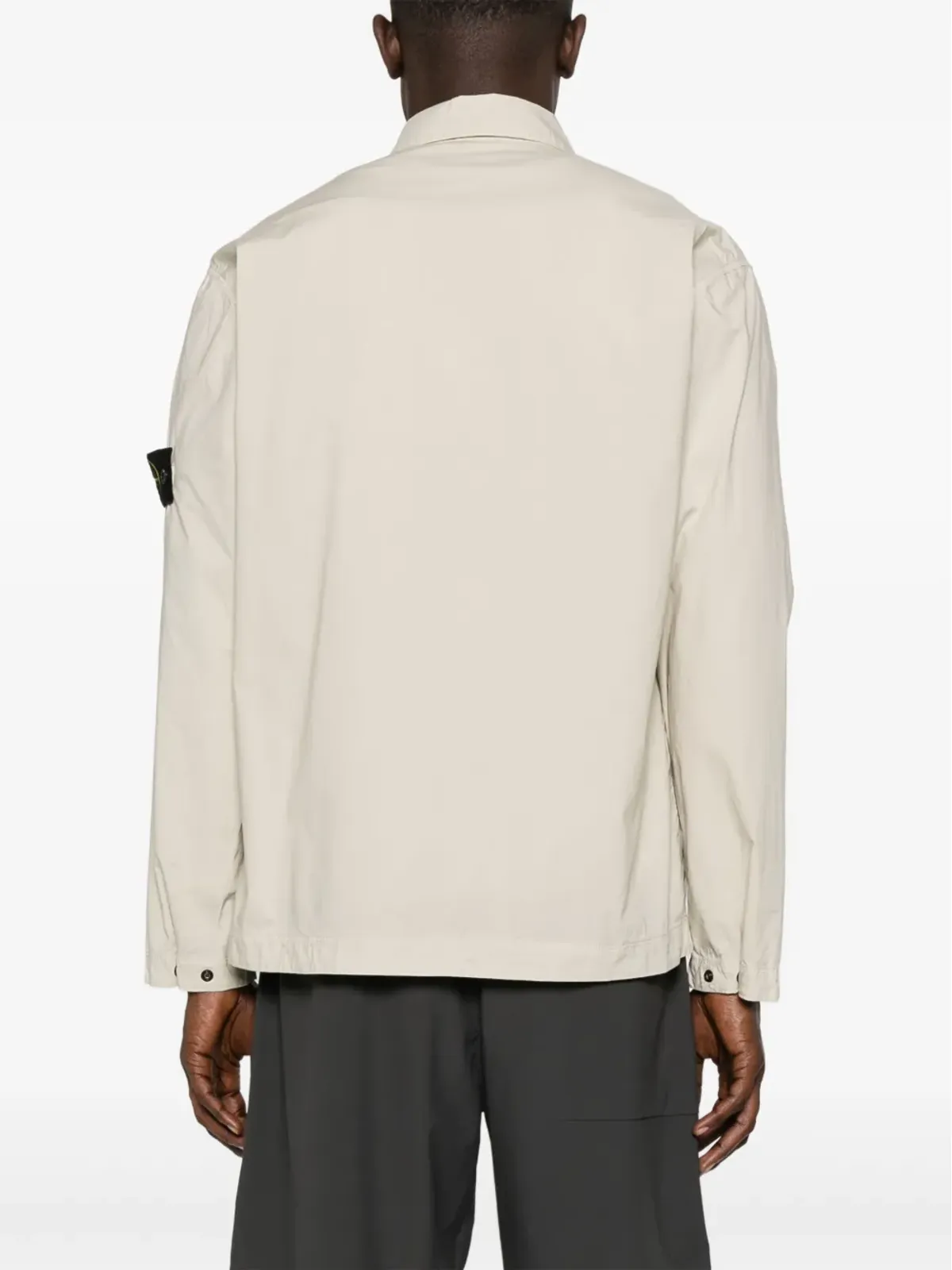 Stone Island コンパスバッジ オーバーシャツ - ニュートラルカラー - 画像4