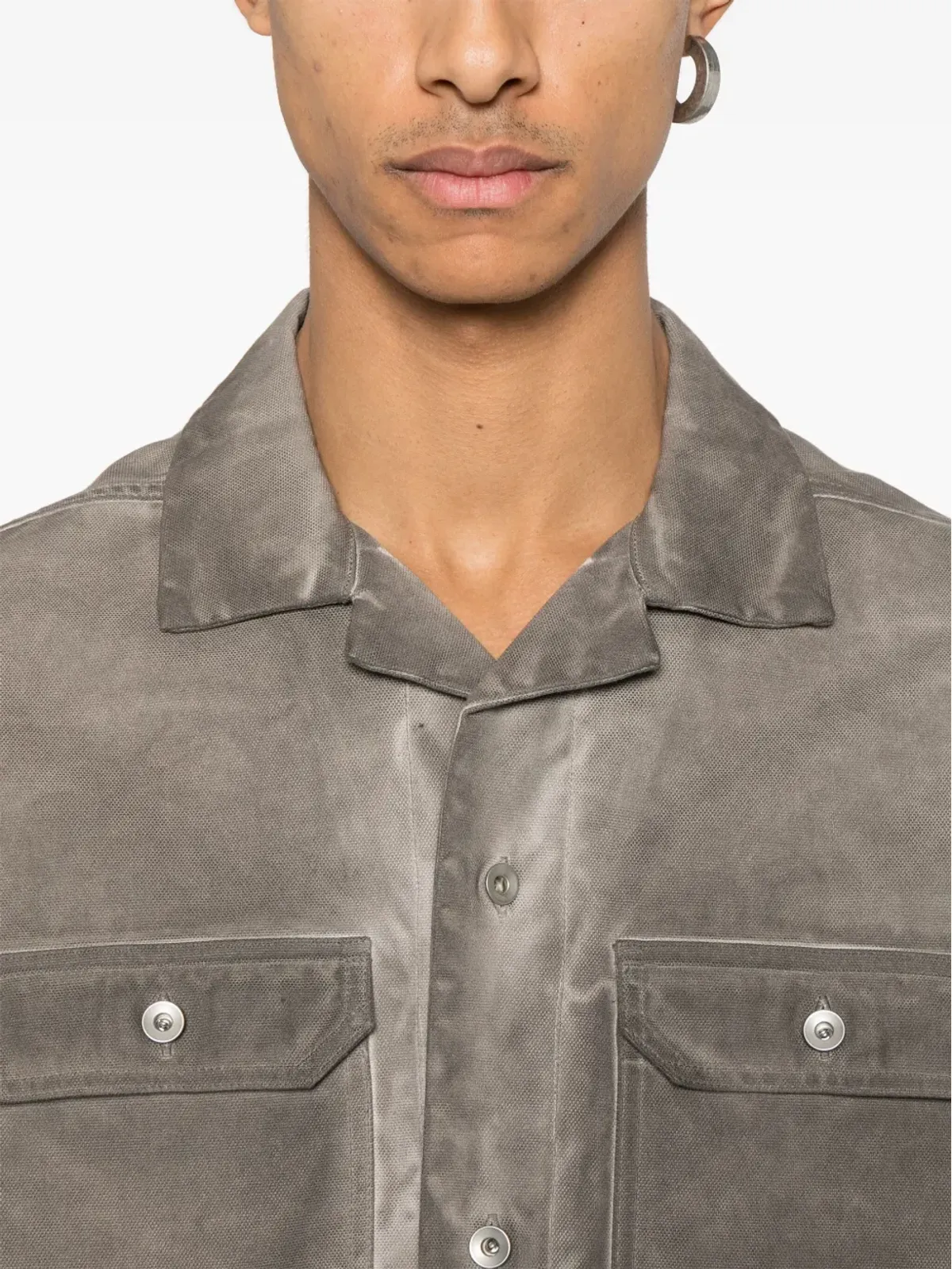 Rick Owens DRKSHDW マグナム トミー シャツ - グレー - 画像5
