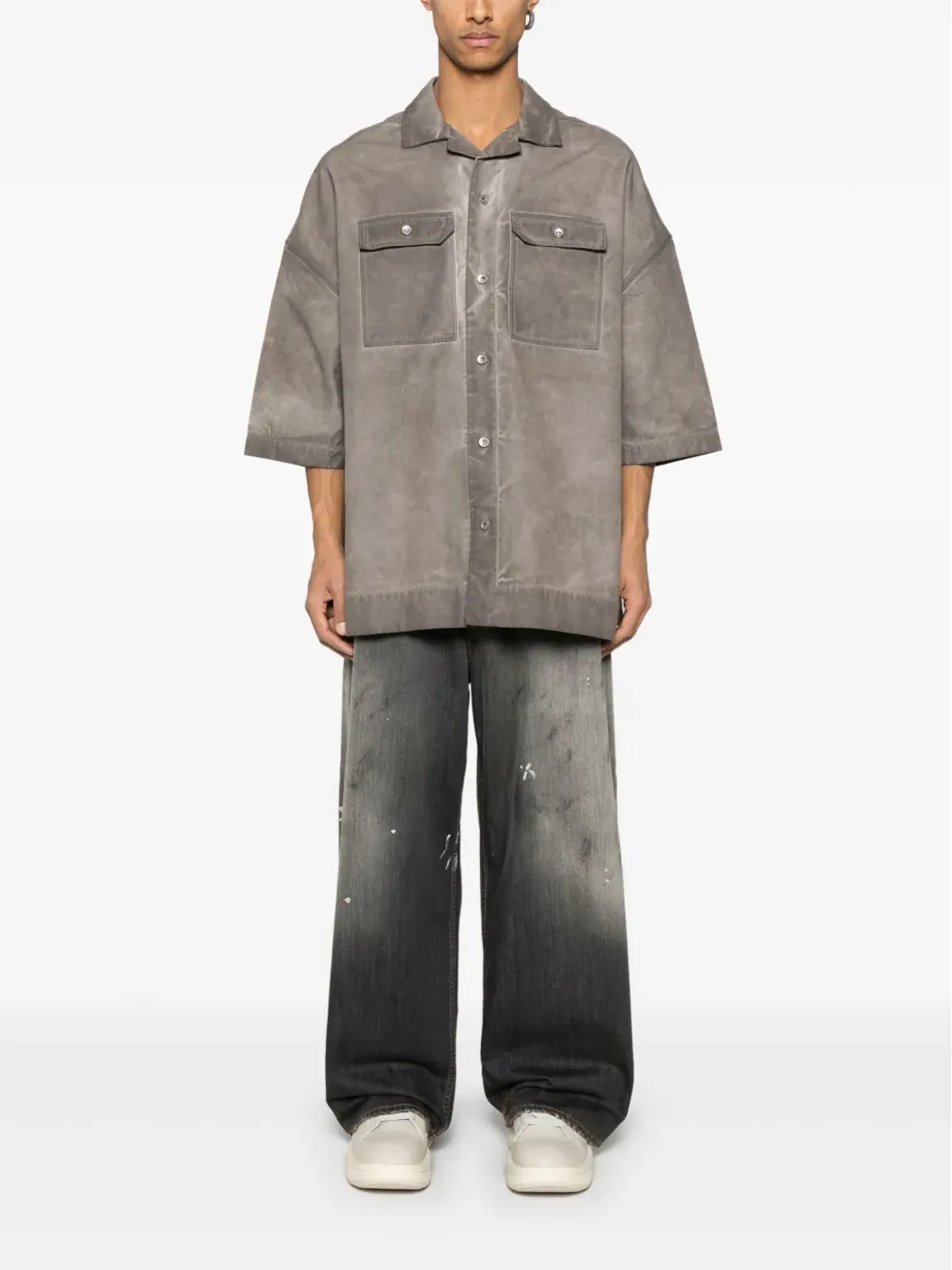 Rick Owens DRKSHDW マグナム トミー シャツ - グレー - 画像2