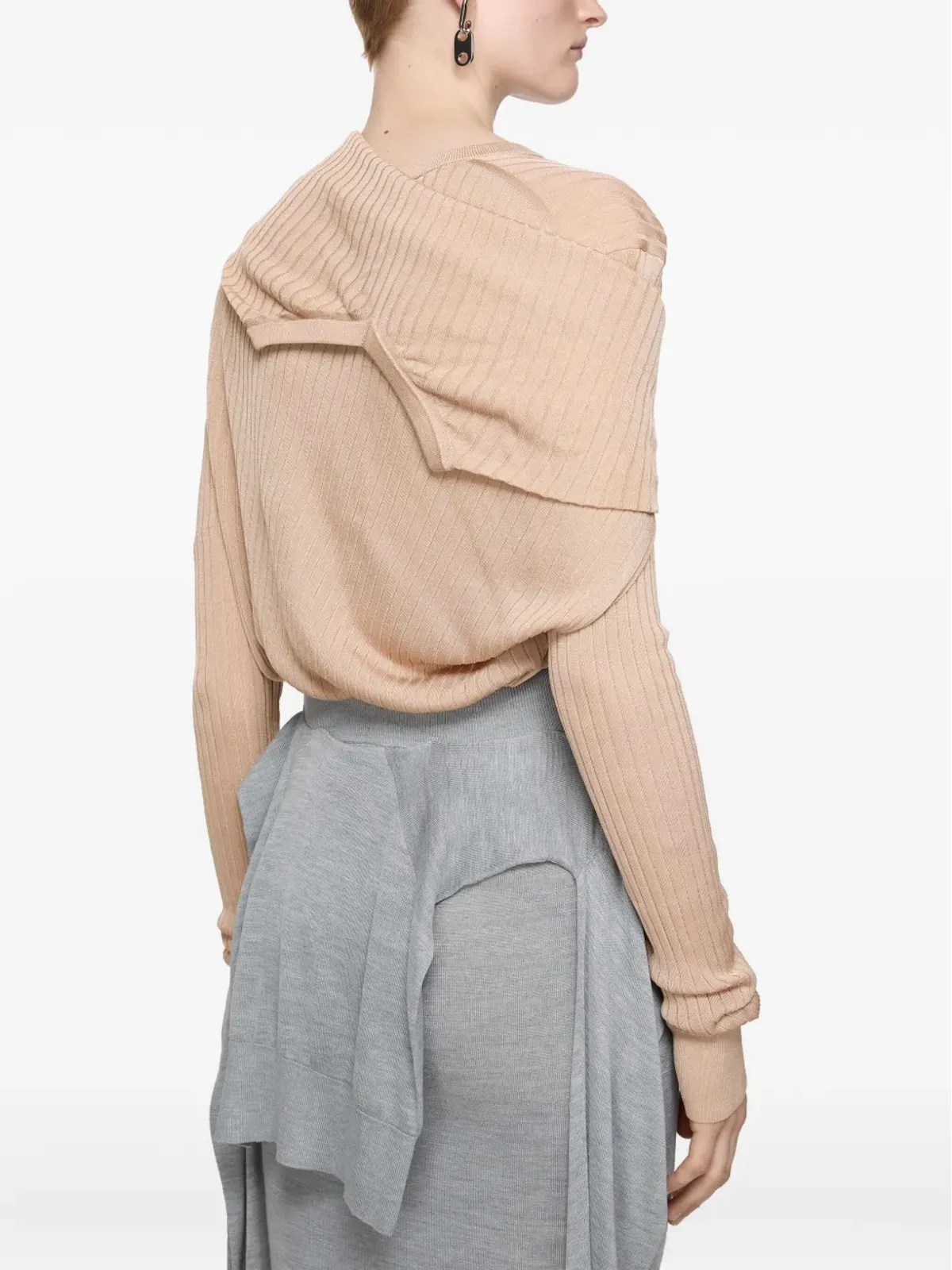 Acne Studios リブ編みカーディガン - 画像4