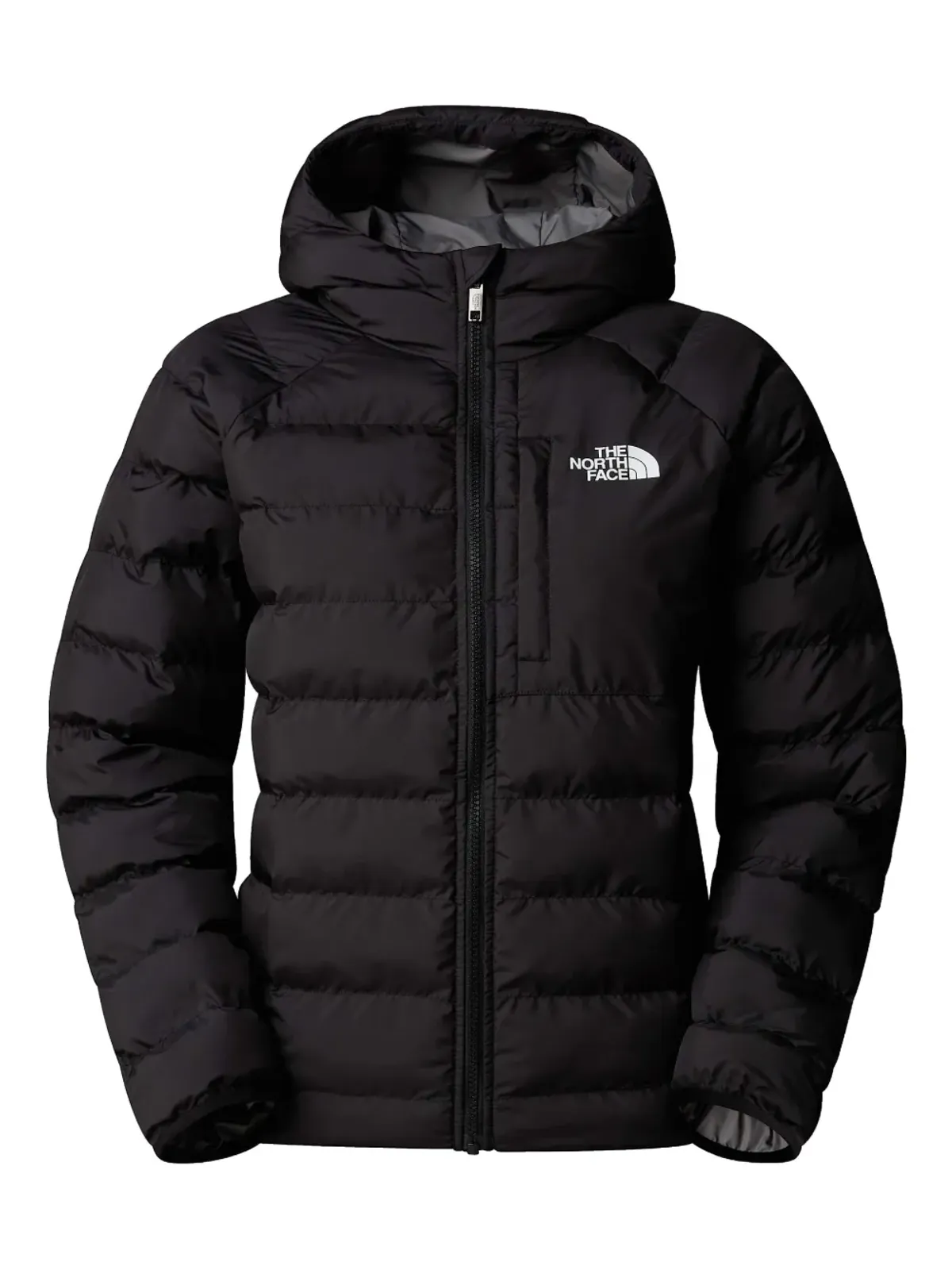 The North Face Kids ロゴプリント入りパディッドジャケット - 画像1