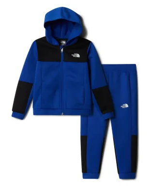 The North Face Kids ロゴ トラックスーツ - ブルー - サムネイル1