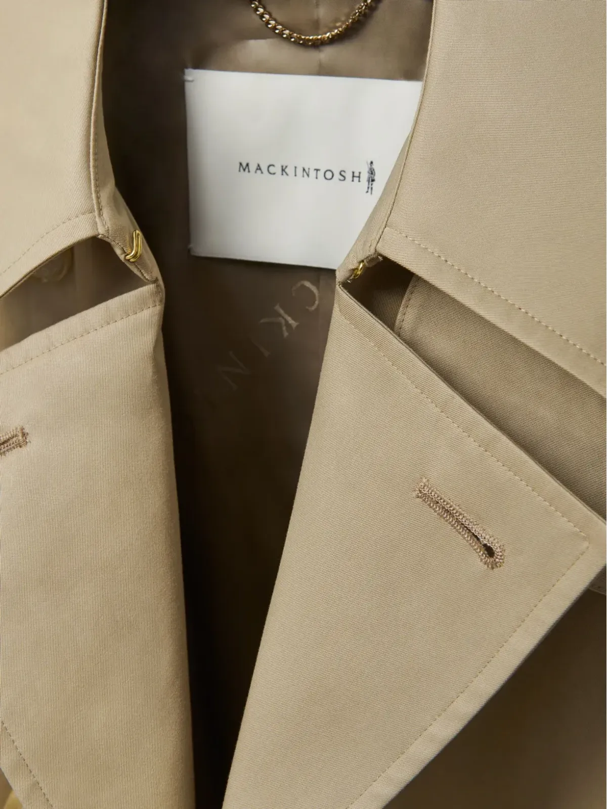 Mackintosh Buckholm ダブルブレスト ベルト付き トレンチコート - 画像5
