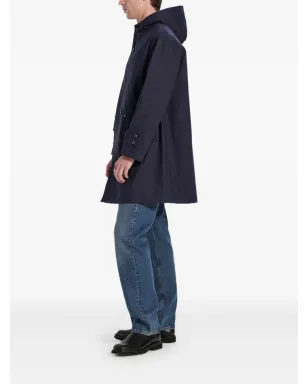 Mackintosh Humbie Raintec フード付きボタン留めコート - Blue - サムネイル5