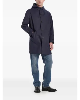 Mackintosh Humbie Raintec フード付きボタン留めコート - Blue - サムネイル3