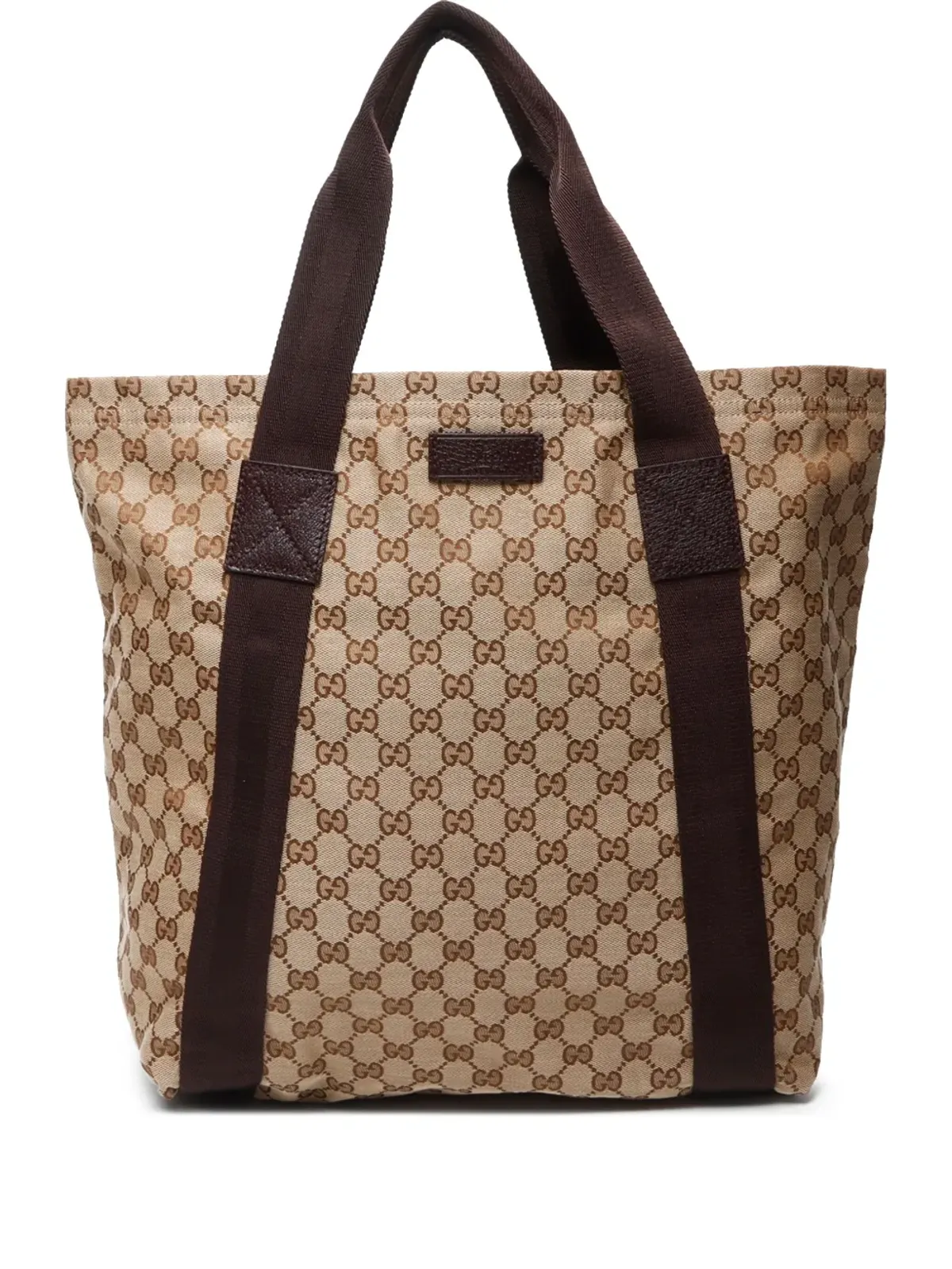 Gucci ビンテージ 2000年-2015年 GGキャンバス トートバッグ ブラウン - 画像1